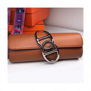Hermes Egee Swift Leather Clutch Bag  