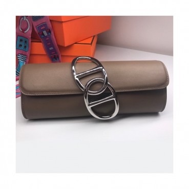 Hermes Egee Swift Leather Clutch Bag  