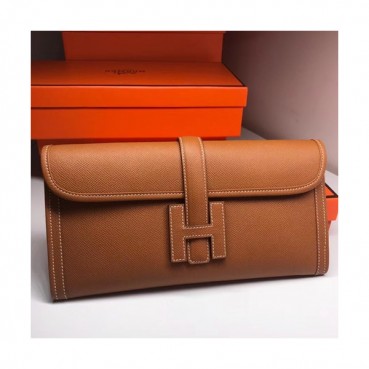 Hermes Jige EpsomLeather Clutch Bag ,29cm 