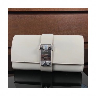 Hermes Medor Swift Leather Clutch Bag ,23cm 