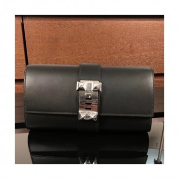 Hermes Medor Box Leather Clutch Bag ,23cm 