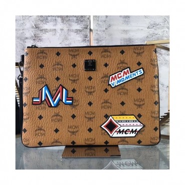 MCM  Leather Clutch Bag,32cm 