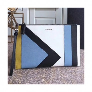 Prada Saffiano Clutch Bag,28cm 