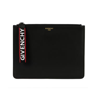 Givenchy Logo Leather Clutch Bag,30.5cm 
