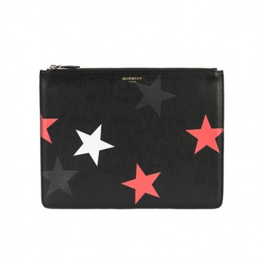 Givenchy Leather Multi Star Clutch Bag,30.5cm 