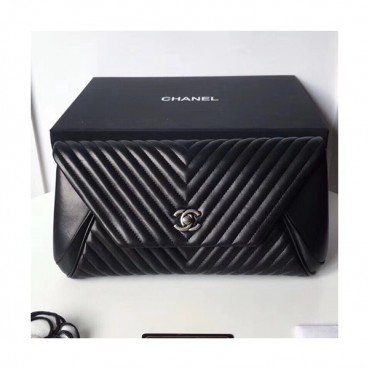 Chanel 2018 Women Leather Flap Clutch Bag ,29CM 