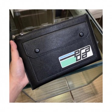 Prada Saffiano Mens Clutch Bag,28CM 