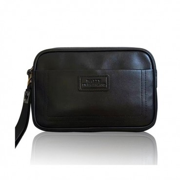 [발리] 블랙 수입가죽 남성용 클러치백 