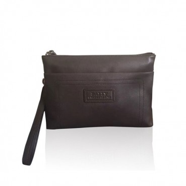 [발리] 브라운 수입가죽 남성용 클러치백 
