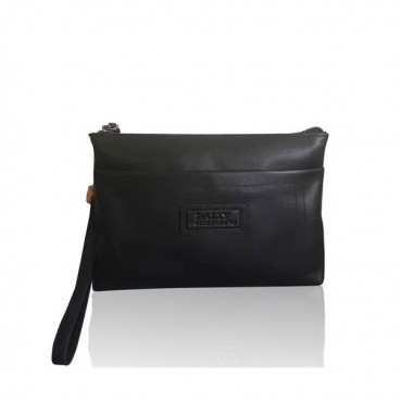 [발리] 블랙 수입가죽 남성용 클러치백 