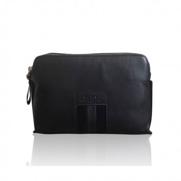 [발리] 블랙 수입가죽 남성용 클러치백 