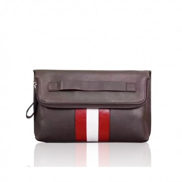 [발리] 브라운 수입가죽 남성용 클러치백 