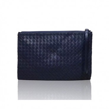 [보태가 베네타] 인터레치아토 가죽 다크 블루 남성용 클러치백 bv0014b 