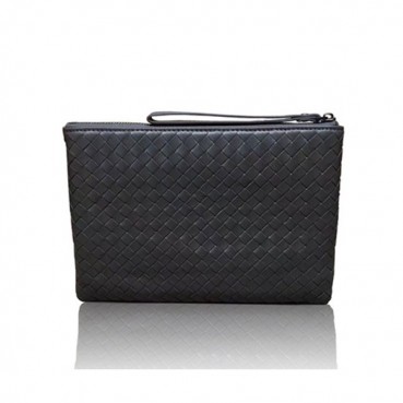 [보태가 베네타] 인터레치아토 가죽 그레이 남성용 클러치백 bv0010b 