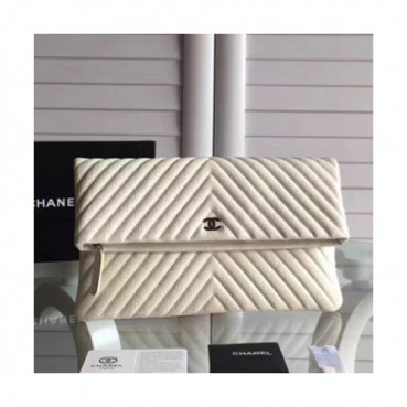샤넬 2016 여성용 클러치 31537 화이트, YF
