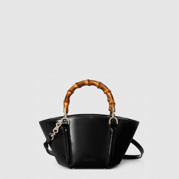 구찌 여성 뱀부 탑 핸들 미니 토트백 - Gucci Womens Bamboo Top Handle Mini Tote Bag 