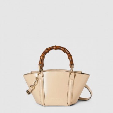 구찌 여성 뱀부 탑 핸들 미니 토트백 - Gucci Womens Bamboo Top Handle Mini Tote Bag 