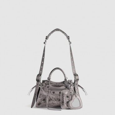 발렌시아가 여성 네오 카골 Xs 메탈라이즈드 핸드백 - Balenciaga Womens Neo Cargo Xs Metalized Handbag 
