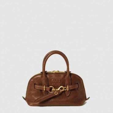 미우미우 여성 아방뛰르 나파 가죽 탑 핸들 백 - Miumiu Womens Avanture Nappa Leather Top Handle Bag 