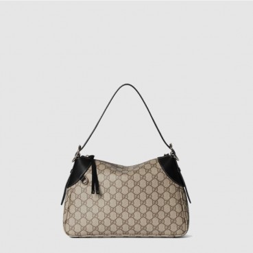 구찌 여성 GG 엠블럼 미디엄 숄더백 - Gucci Womens GG Emblem Medium Shoulder Bag 