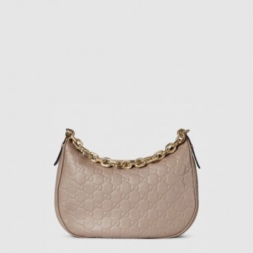 구찌 여성 GG 엠블럼 미디엄 숄더백‎ - Gucci Womens GG Emblem Medium Top Handle Bag 