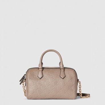 구찌 여성 GG 엠블럼 스몰 탑 핸들백 - Gucci Womens GG Emblem Small Top Handle Bag 