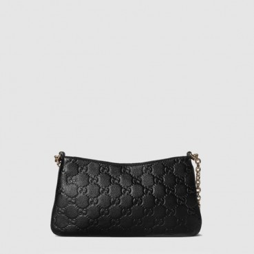 구찌 여성 GG 엠블럼 미디엄 숄더백 - Gucci Womens GG Emblem Medium Shoulder Bag 