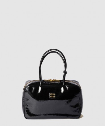 미우미우 여성 나플락 페이턴트 가죽 보 백 - Miumiu Womens Naflac Patent Leather Bow Bag 