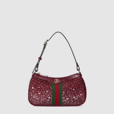 구찌 여성 크리스탈 스몰 숄더백  - Gucci Womens Small Shoulder Bag 