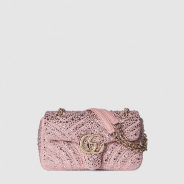 구찌 여성 크리스탈 스몰 숄더백 - Gucci Womens Crystal Small Shoulder Bag 