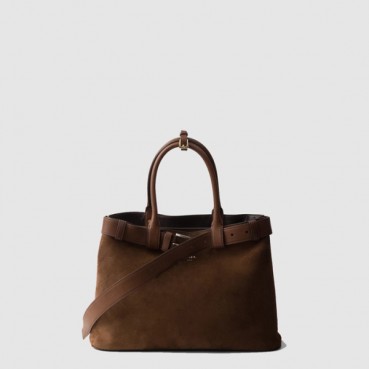 프라다 여성 더블 벨트 토트백 1BA416 - Prada Womens Tan Tote Bag 