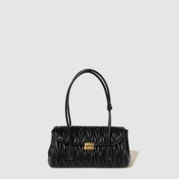미우미우 여성 마테라쎄 가죽 숄더백 - Miumiu Womens Matelasse Leather Shoulder Bag 