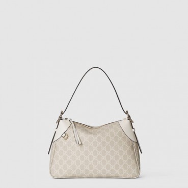 구찌 여성 GG 엠블럼 미디엄 숄더백 - Gucci Womens GG Emblem Medium Shoulder Bag 