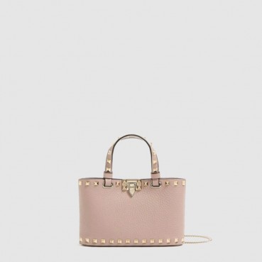 발렌티노 여성 락스터드 그레이니 미니 쇼퍼 백 - Valentino Womens Rockstud Grainy Mini Shopper Bag 