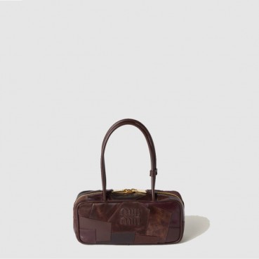 미우미우 여성 보 가죽 패치워크 백 - Miumiu Womens Bo Leather Patchwork Bag 