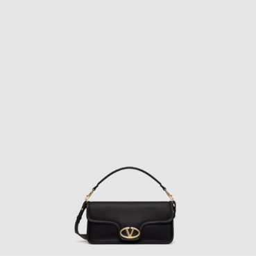 발렌티노 여성 가라바니 브이로고 1960 나파 가죽 미디엄 숄더 백 - Valentino Womens Garavani V