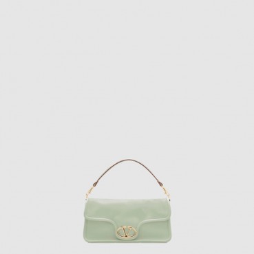 발렌티노 여성 가라바니 브이로고 1960 나파 가죽 미디엄 숄더 백 - Valentino Womens Garavani V