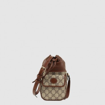 구찌 여성 인터로킹 GG 미니 버킷백 - Gucci Womens Interlocking GG Mini Bucket Bag 