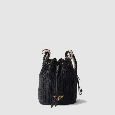 프라다 여성 크로셰 미니 버킷 백 1BE068 - Prada Womens Crochet Mini Bucket Bag 