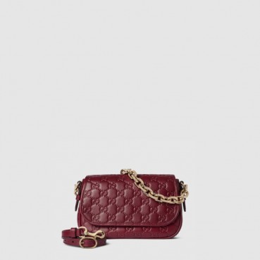 구찌 여성 GG 엠블럼 스몰 숄더백 - Gucci Womens GG Emblem Small Shoulder Bag 