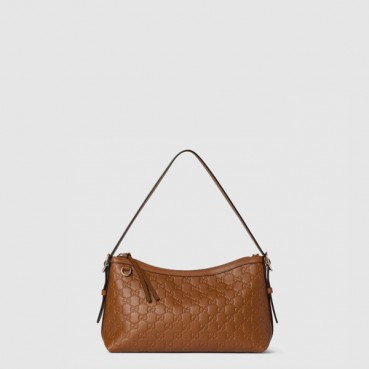 구찌 여성 GG 엠블럼 미디엄 숄더백 - Gucci Womens GG Emblem Medium Shoulder Bag 