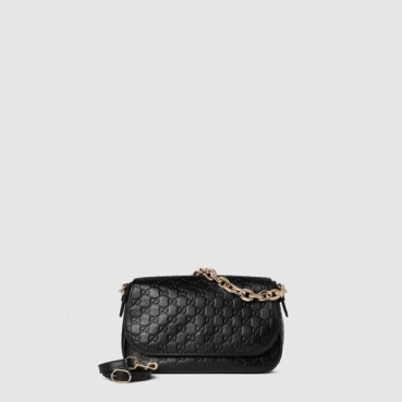 구찌 여성 GG 엠블럼 미디엄 숄더백 - Gucci Womens GG Emblem Medium Shoulder Bag 