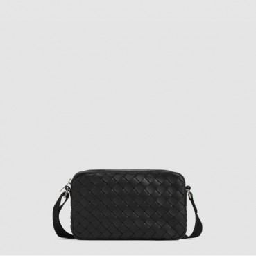 보테가베네타 남성 스몰 인트레치아토 카메라 백 - Bottega veneta Mens Small Intrecciato Camera Bag 