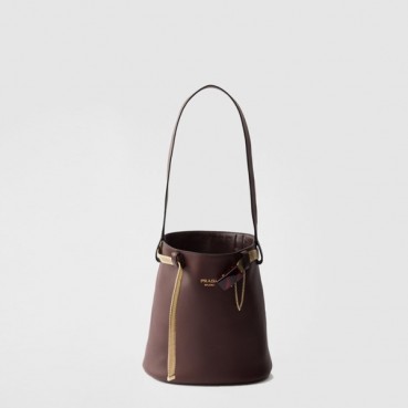 프라다 여성 버클 가죽 버킷백 1BE085 - Prada Womens Buckle Bucket Bag 