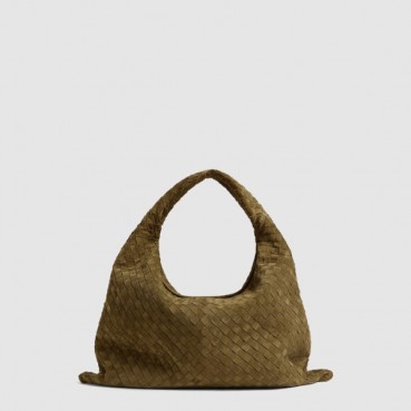 보테가 베네타 여성 폰단트 라지 홉 - Bottega veneta Womens Khaki Hop 