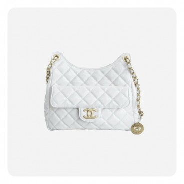 샤넬 23 호보 핸드백 스몰 네이비 골드  - Chane 23 Hobo Handbag Small Bag 