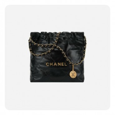샤넬 22백 스몰 블랙 골드 - Chane 22 Bag Small Bag 