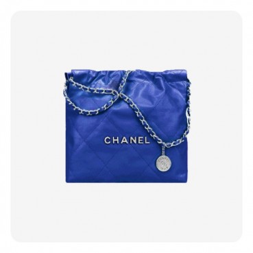 샤넬 22백 스몰 블루 실버 - Chane 22 Bag Small Bag 