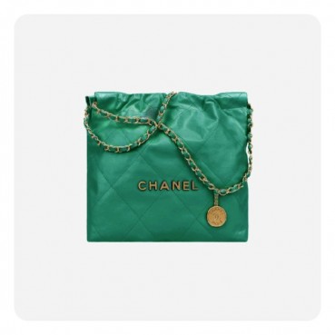 샤넬 22백 스몰 그린 골드- Chane 22 Bag Small Bag 