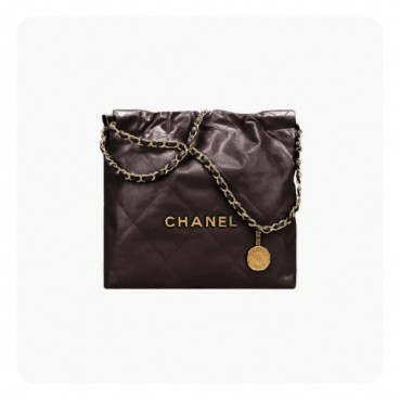 샤넬 22백 미디움 초코 브라운 골드- Chane 22 Bag Medium Bag 